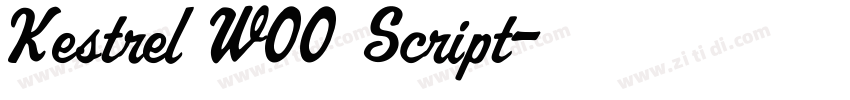 Kestrel W00 Script字体转换